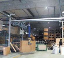 VPL with vertical suction foot for box handling