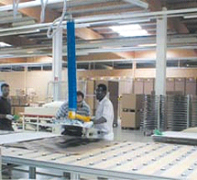 VacuPowerlift for production of solar plates