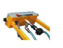 Manipulating handle with mounted hand slide valve with safety catch for “suction” and “release”